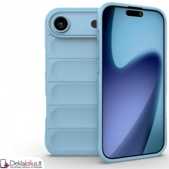 Magic Shield guminis dėklas su kameros apsauga - šviesiai mėlynas (Apple Iphone Air) Magic Shield guminis dėklas su kameros apsauga - šviesiai mėlynas (Apple Iphone Air)